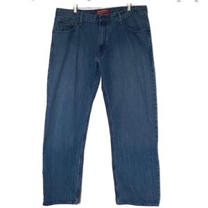 Arizona Jean Co. Loose Straight Jeans Men 38x32 Blue